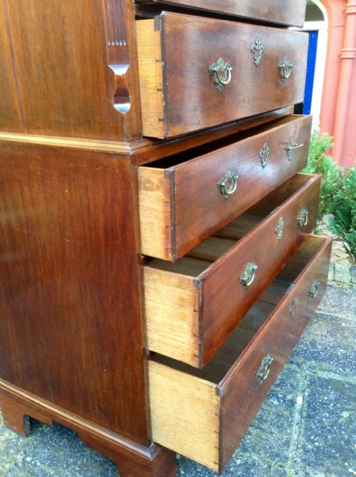 CHIPPENDALE PERIOD CHEST ON CHEST OR TALLBOY - ADDITIONAL PHOTO 3