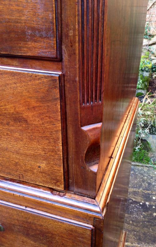 CHIPPENDALE PERIOD CHEST ON CHEST OR TALLBOY - ADDITIONAL PHOTO 6