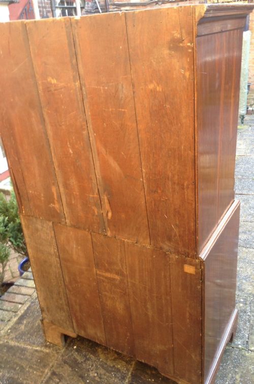 CHIPPENDALE PERIOD CHEST ON CHEST OR TALLBOY - ADDITIONAL PHOTO 5