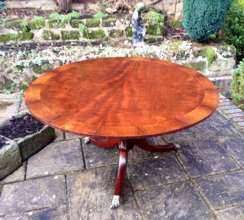 SUPER CIRCULAR MAHOGANY PEDESTAL DINING TABLE - ADDITIONAL PHOTO 1