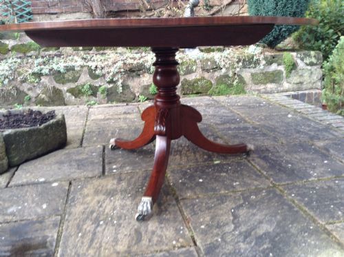SUPER CIRCULAR MAHOGANY PEDESTAL DINING TABLE - ADDITIONAL PHOTO 5