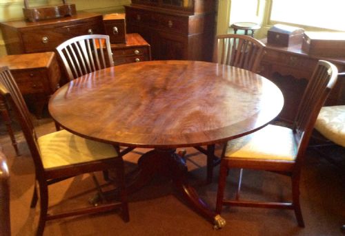 SUPER CIRCULAR MAHOGANY PEDESTAL DINING TABLE - ADDITIONAL PHOTO 6