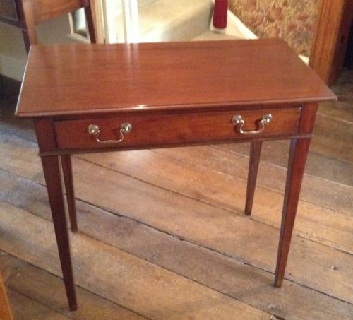 narrow mahogany side table - CATEGORY: ANTIQUE TABLES - DATED 1800