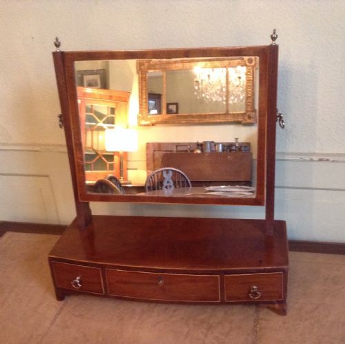 georgian toilet mirror - CATEGORY: ANTIQUE MIRRORS - DATED 1800