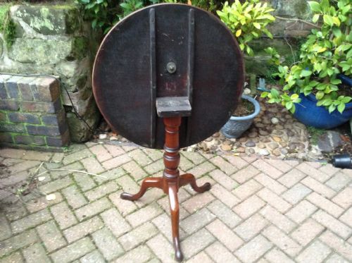 MAHOGANY TILT TOP TRIPOD TABLE - ADDITIONAL PHOTO 3
