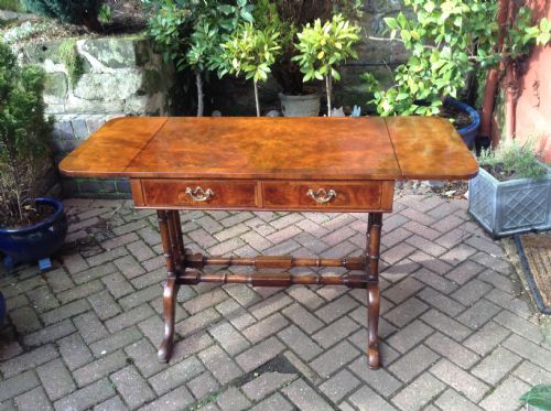WALNUT SOFA TABLE BY WARING AND GILLOW - ADDITIONAL PHOTO 1