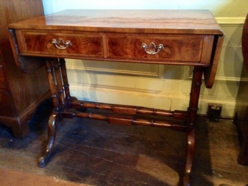 WALNUT SOFA TABLE BY WARING AND GILLOW - ADDITIONAL PHOTO 7