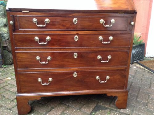 SUPER GEORGIAN MAHOGANY BUREAU - ADDITIONAL PHOTO 1