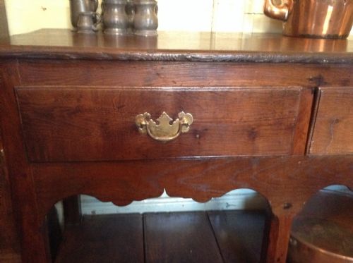 GEORGIAN OAK DRESSER BASE - ADDITIONAL PHOTO 3