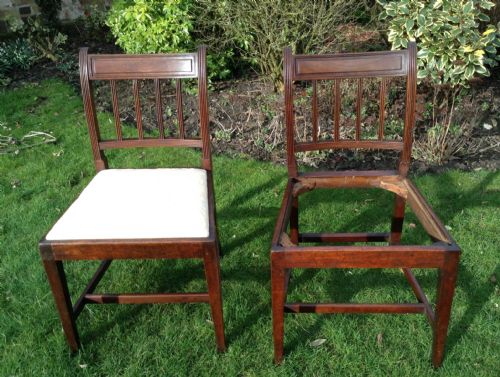 SET OF 6 MAHOGANY GEORGIAN CHAIRS - ADDITIONAL PHOTO 3