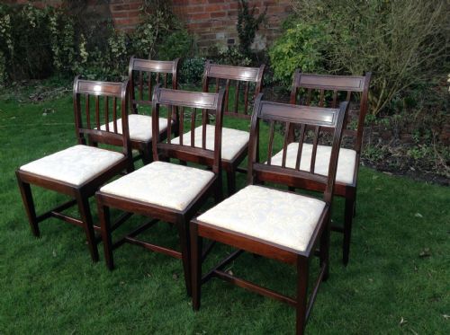 SET OF 6 MAHOGANY GEORGIAN CHAIRS - ADDITIONAL PHOTO 4