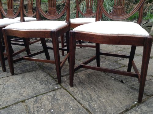 SET OF SIX GEORGIAN HEPPLEWHITE MAHOGANY CHAIRS - ADDITIONAL PHOTO 3