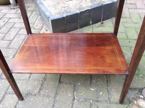 MAHOGANY TWO TIER TABLE - ADDITIONAL PHOTO 2