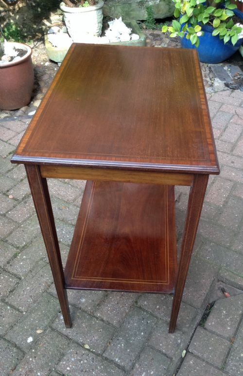 MAHOGANY TWO TIER TABLE - ADDITIONAL PHOTO 5