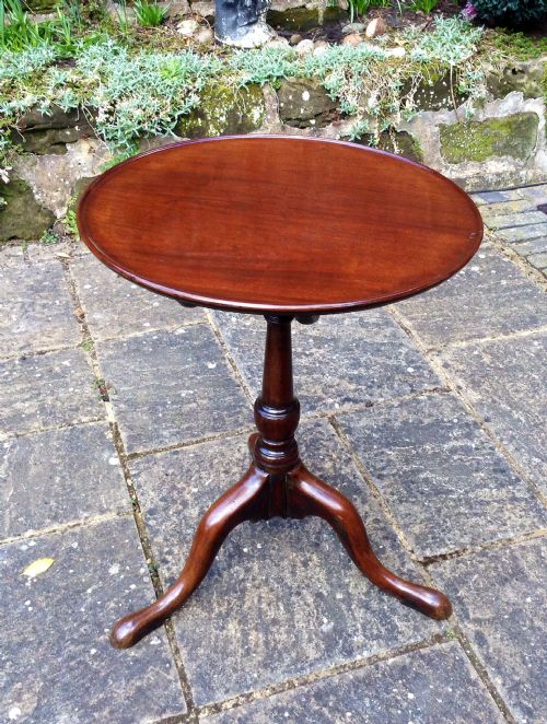 SUPER CUBAN MAHOGANY TRAY TOP TILT TOP TRIPOD - ADDITIONAL PHOTO 1