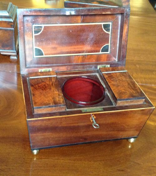 georgian tea caddy - CATEGORY: ANTIQUE BOXES - DATED 1800
