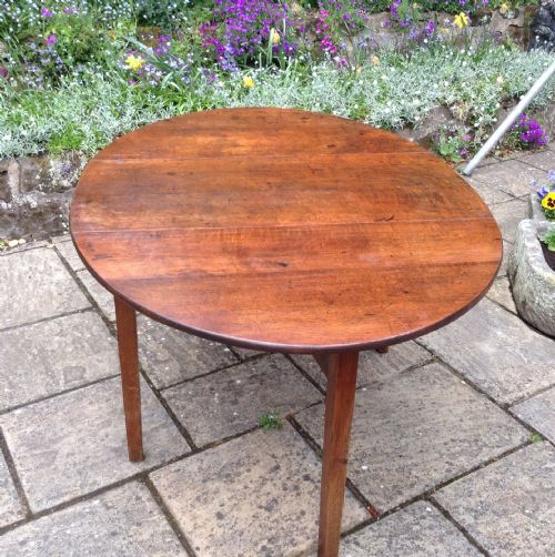 GEORGIAN OAK DROP LEAF DINING TABLE - ADDITIONAL PHOTO 2