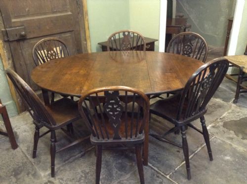 GEORGIAN OAK DROP LEAF DINING TABLE - ADDITIONAL PHOTO 3