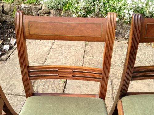 SET OF FOUR LATE GEORGIAN MAHOGANY DINING CHAIRS - ADDITIONAL PHOTO 1