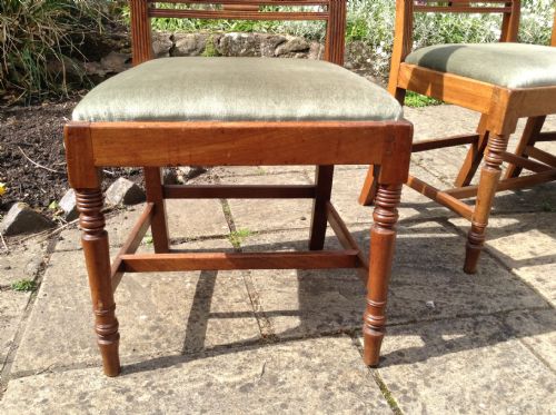 SET OF FOUR LATE GEORGIAN MAHOGANY DINING CHAIRS - ADDITIONAL PHOTO 2