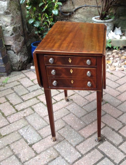 a rare regency pembroke work table - CATEGORY: ANTIQUE TABLES - DATED REGENCY