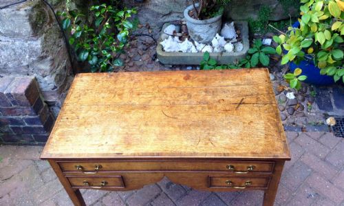 GEORGIAN OAK LOWBOY OR SIDE TABLE - ADDITIONAL PHOTO 3