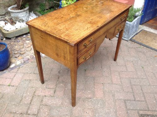 GEORGIAN OAK LOWBOY OR SIDE TABLE - ADDITIONAL PHOTO 4