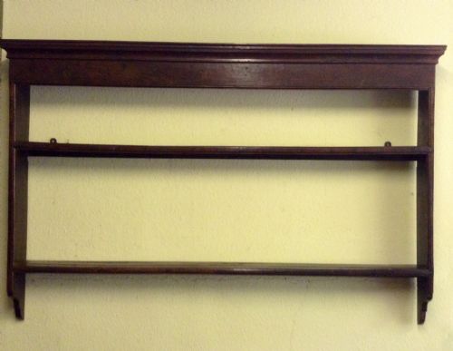 georgian oak delft rack or plate rack shelves - CATEGORY: ANTIQUE MISCELLANEOUS - DATED 1750