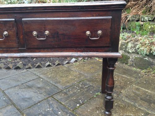 FANTASTIC GEORGIAN OAK DRESSER BASE - ADDITIONAL PHOTO 4