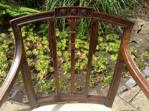 GEORGIAN MAHOGANY ELBOW OR CARVER CHAIR - ADDITIONAL PHOTO 1