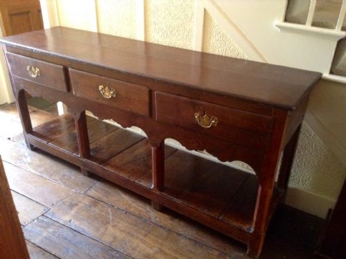 GEORGIAN OAK DRESSER BASE - ADDITIONAL PHOTO 6