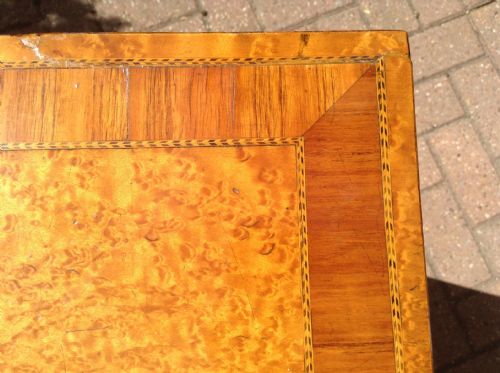 A VERY RARE BIRD'S EYE MAPLE SHERATON PERIOD WORK TABLE - ADDITIONAL PHOTO 6