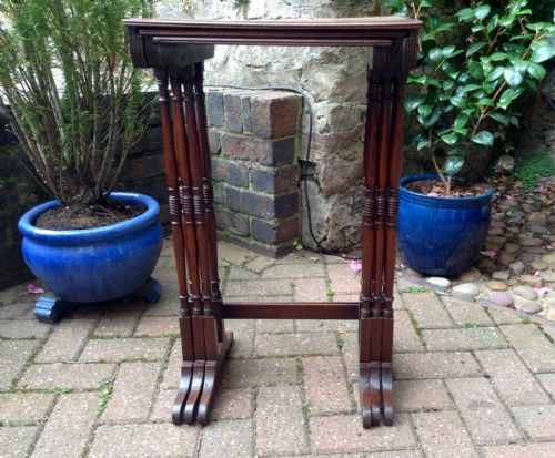ELEGANT 19TH CENTURY NEST OF TABLES - ADDITIONAL PHOTO 5