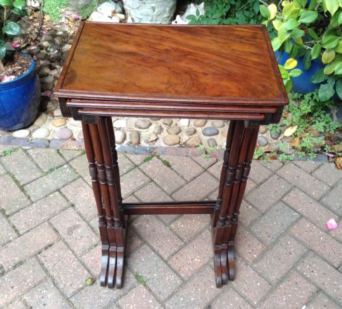 ELEGANT 19TH CENTURY NEST OF TABLES - ADDITIONAL PHOTO 1