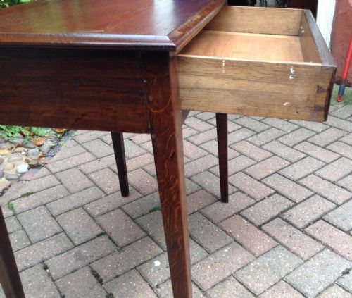 GEORGIAN OAK SIDE TABLE - ADDITIONAL PHOTO 4