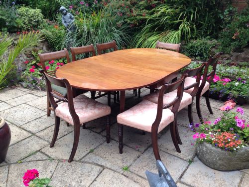 georgian eight seater dining table - CATEGORY: ANTIQUE TABLES - DATED 1800