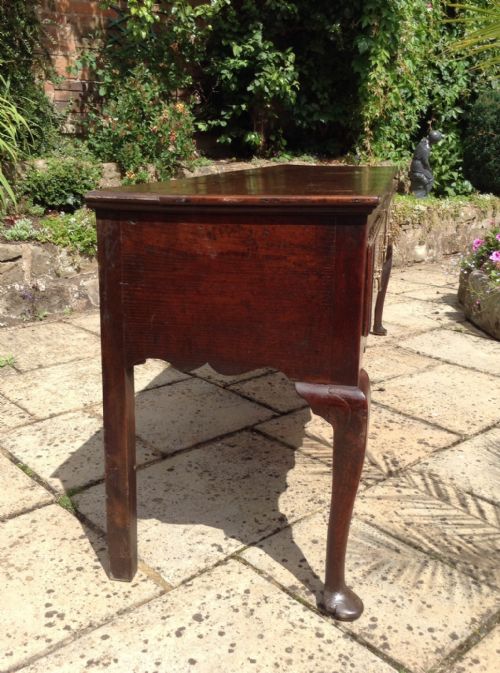 GEORGIAN OAK CABRIOLE LEG DRESSER BASE - ADDITIONAL PHOTO 7