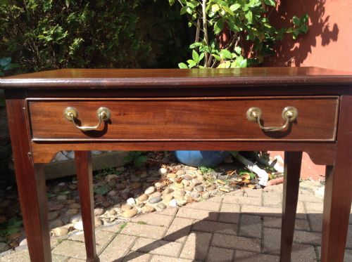 GEORGIAN MAHOGANY SIDE TABLE HALL TABLE - ADDITIONAL PHOTO 1