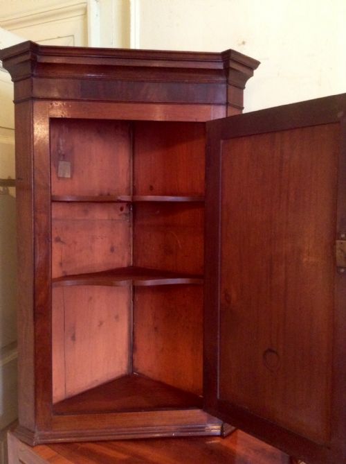 EARLY 19TH CENTURY CORNER CUPBOARD - ADDITIONAL PHOTO 1