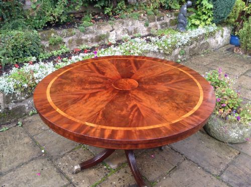 BEAUTIFUL LATE GEORGIAN PEDESTAL DINING TABLE - ADDITIONAL PHOTO 1