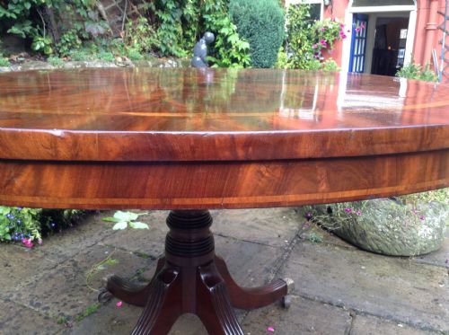 BEAUTIFUL LATE GEORGIAN PEDESTAL DINING TABLE - ADDITIONAL PHOTO 5