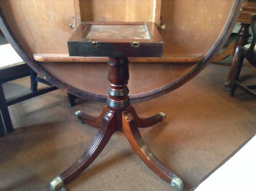 BEAUTIFUL LATE GEORGIAN PEDESTAL DINING TABLE - ADDITIONAL PHOTO 6