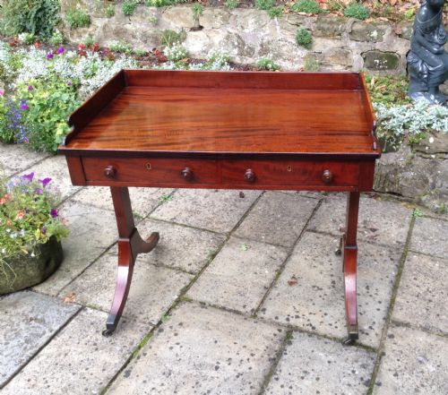 regency dressing table or writing table - CATEGORY: ANTIQUE FURNITURE - DATED REGENCY