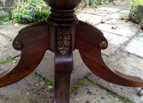 ROSEWOOD REGENCY PEDESTAL DINING TABLE - ADDITIONAL PHOTO 4