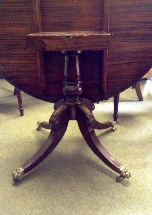 ROSEWOOD REGENCY PEDESTAL DINING TABLE - ADDITIONAL PHOTO 7