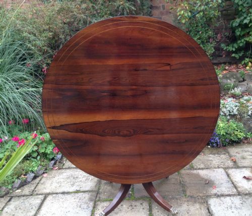 ROSEWOOD REGENCY PEDESTAL DINING TABLE - ADDITIONAL PHOTO 1
