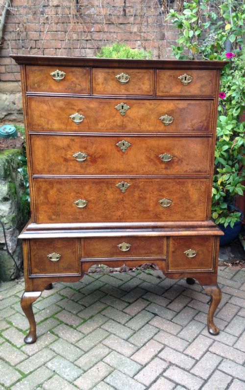 LATE 17TH CENTURY WALNUT CHEST ON STAND - ADDITIONAL PHOTO 1
