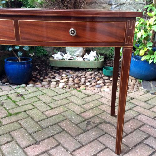 GEORGIAN MAHOGANY LARGE SIDE TABLE OR SERVING TABLE - ADDITIONAL PHOTO 2