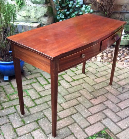 GEORGIAN MAHOGANY LARGE SIDE TABLE OR SERVING TABLE - ADDITIONAL PHOTO 4