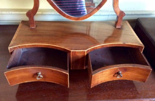 GEORGIAN TOILET OR DRESSING TABLE MIRROR - ADDITIONAL PHOTO 3